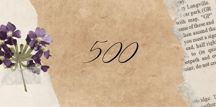 Platzhalterkarte 500 Euro im Purple Paper Design