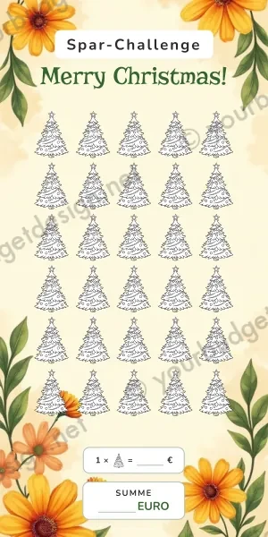 Christmas Challenge im Retro 70er Design