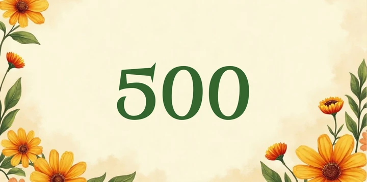 Platzhalterkarte 500 Euro im Retro 70er Design