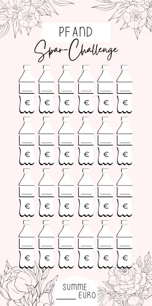 Pfand Challenge im Rosa-Schwarz Design