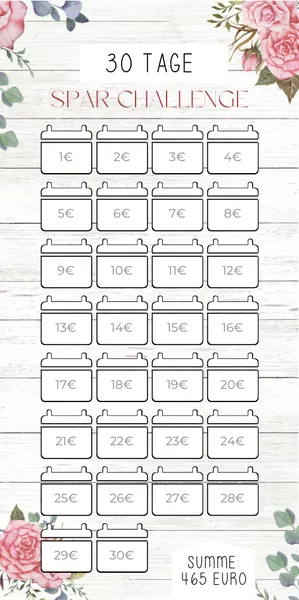 30 Tage Challenge im Rosé Design