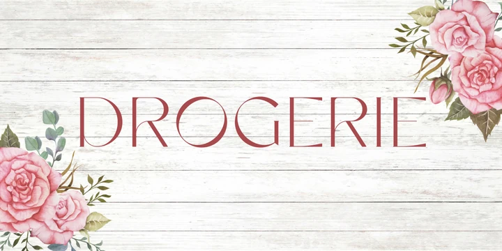 Deckblatt Drogerie im Rosé Design