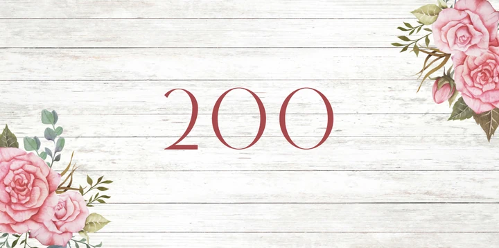 Platzhalterkarte 200 Euro im Rosé Design