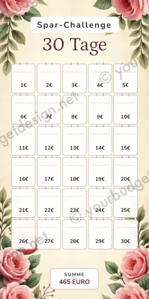30 Tage Challenge im Rosen Vintage Design