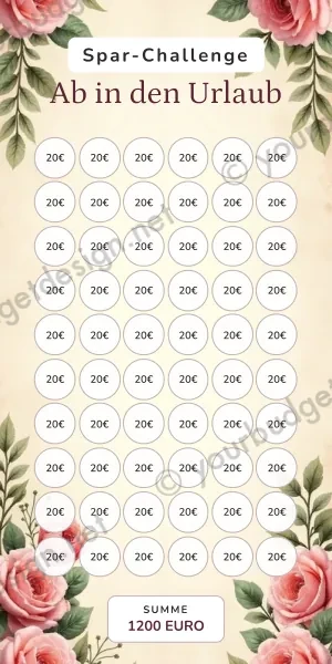 Ab in den Urlaub Challenge im Rosen Vintage Design