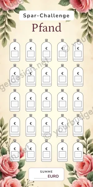 Pfand Challenge im Rosen Vintage Design