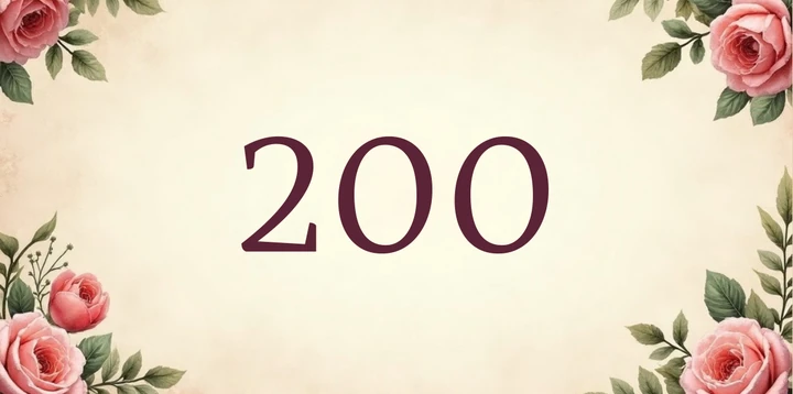 Platzhalterkarte 200 Euro im Rosen Vintage Design