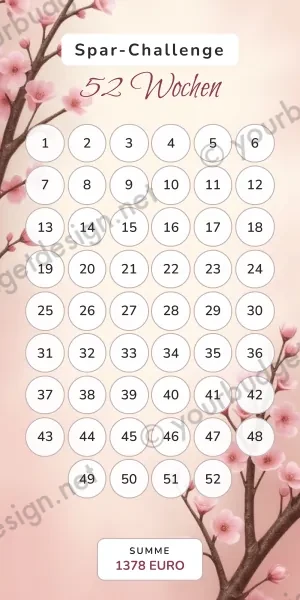 52 Wochen Challenge im Sakura Japanisch Design