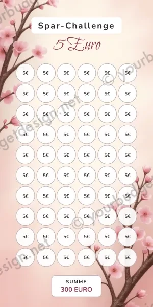 5 Euro Challenge im Sakura Japanisch Design
