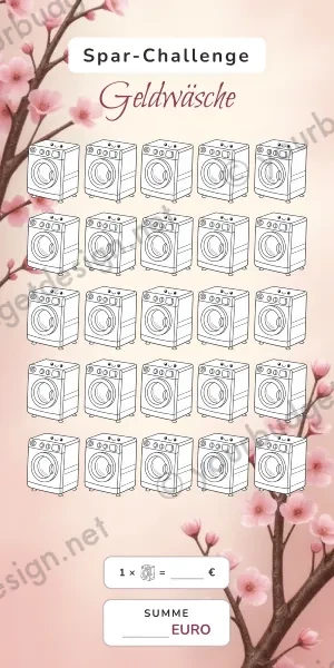 Geldwäsche Challenge im Sakura Japanisch Design