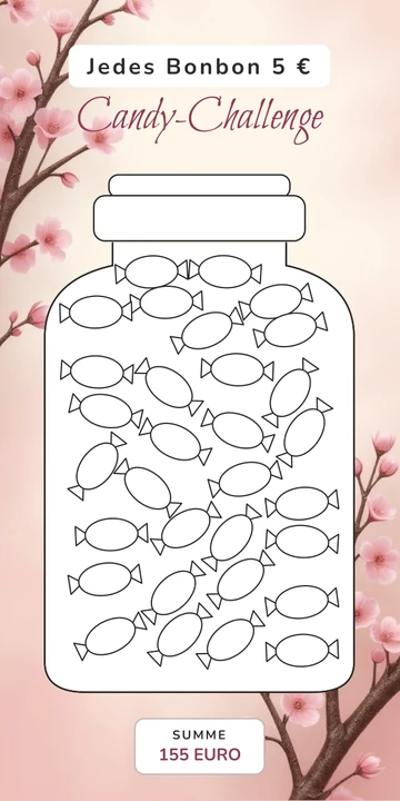 Candy Sparchallenge im Sakura Japanisch Design