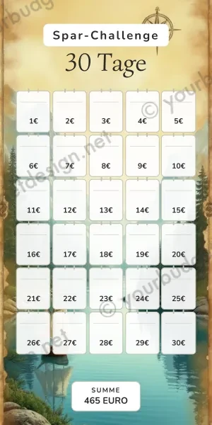 30 Tage Challenge im Schatzkarte Abenteuer Design