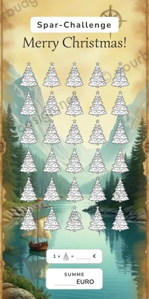 Christmas Challenge im Schatzkarte Abenteuer Design