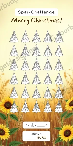 Christmas Challenge im Sonnenblumen Design