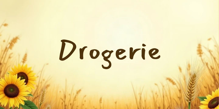 Deckblatt Drogerie im Sonnenblumen Design