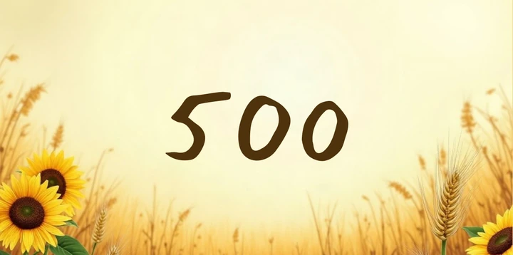 Platzhalterkarte 500 Euro im Sonnenblumen Design