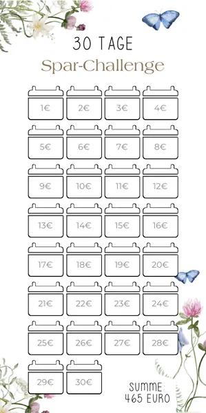 30 Tage Challenge im Spring Design