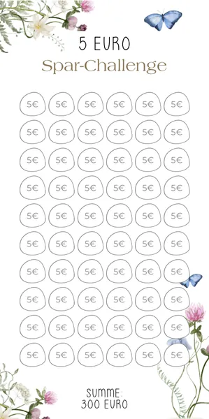 5 Euro Challenge im Spring Design