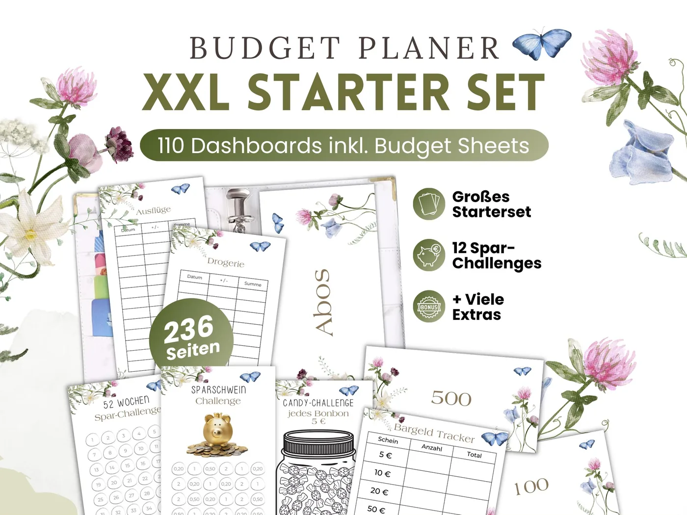 Budget Planer XXL Starter Set: Spring