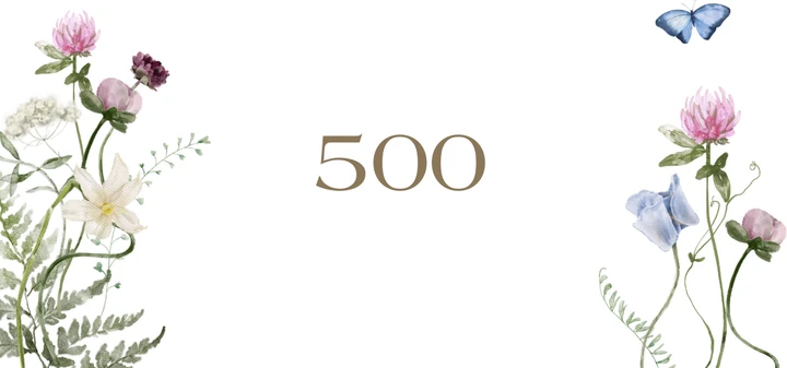Platzhalterkarte 500 Euro im Spring Design