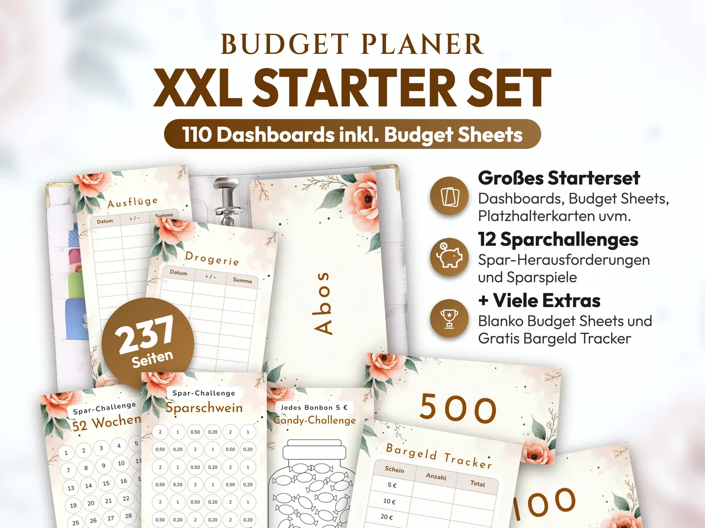 Budget Planer XXL Starter Set: Terrazzo Geo