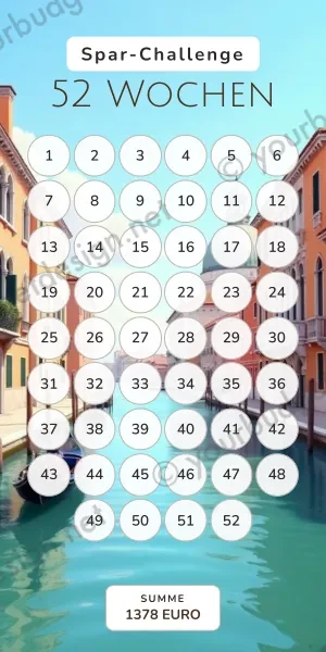 52 Wochen Challenge im Venedig Kanal Design