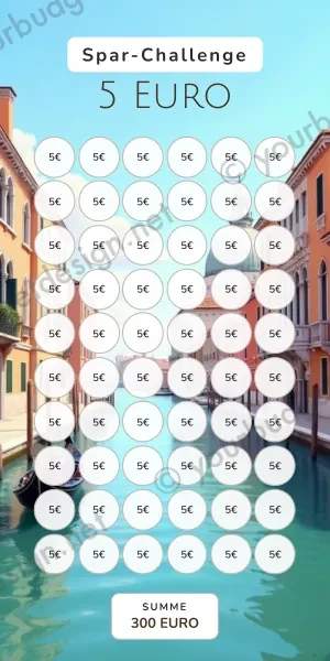 5 Euro Challenge im Venedig Kanal Design