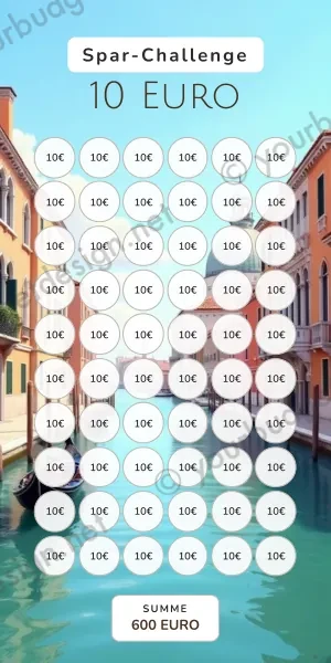 10 Euro Challenge im Venedig Kanal Design