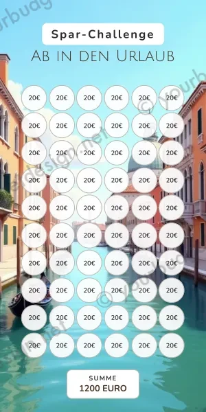 Ab in den Urlaub Challenge im Venedig Kanal Design