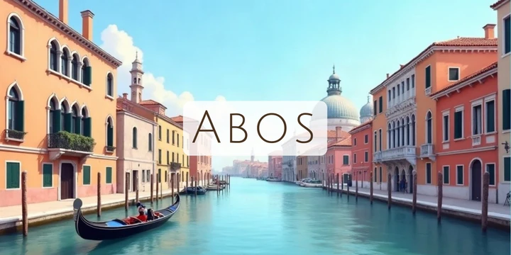 Deckblatt Abos im Venedig Kanal Design