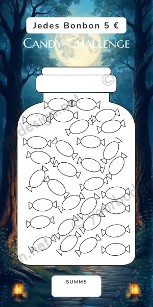 Candy Challenge im Verwunschener Wald Nacht Design