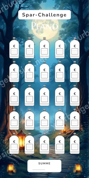 Pfand Challenge im Verwunschener Wald Nacht Design