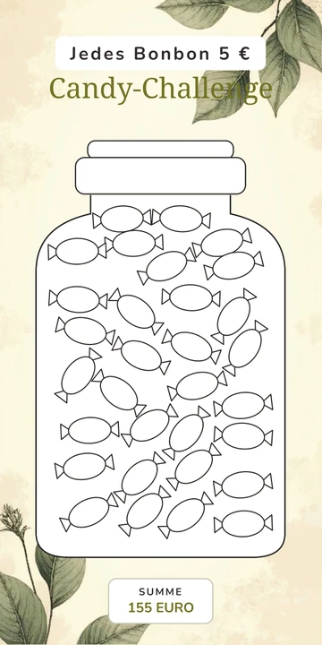 Candy Sparchallenge im Vintage Botanik Sepia Design