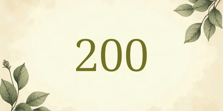 Platzhalterkarte 200 Euro im Vintage Botanik Sepia Design