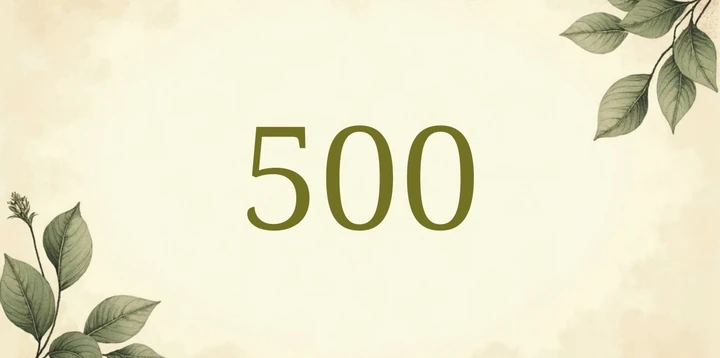 Platzhalterkarte 500 Euro im Vintage Botanik Sepia Design