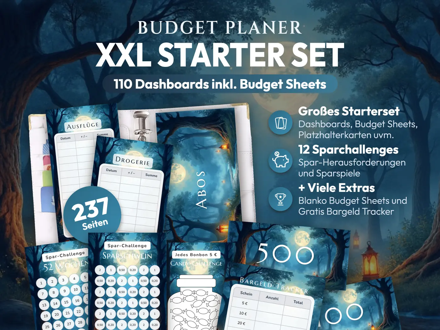 Budget Planer XXL Starter Set: Wald
