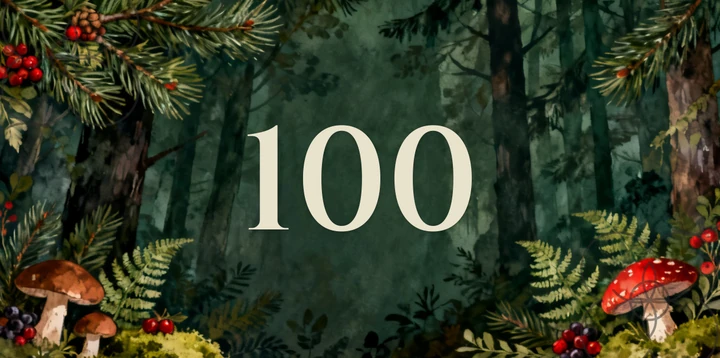 Platzhalterkarte 100 Euro im Wald Design