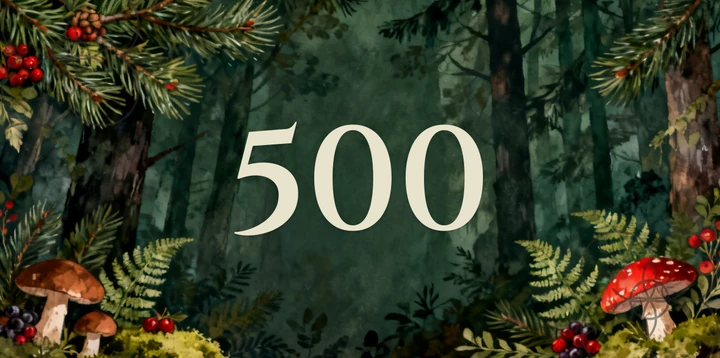 Platzhalterkarte 500 Euro im Wald Design