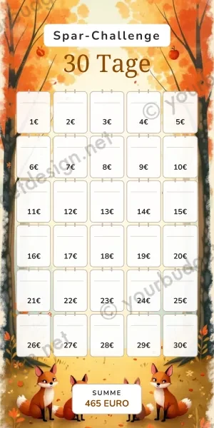 30 Tage Challenge im Waldtiere Design