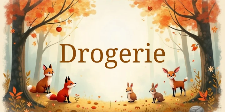 Deckblatt Drogerie im Waldtiere Design
