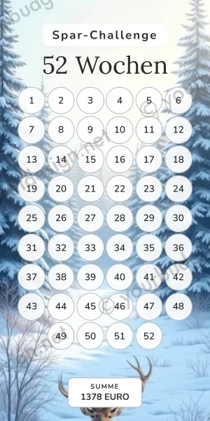 52 Wochen Challenge im Winter Reh Design