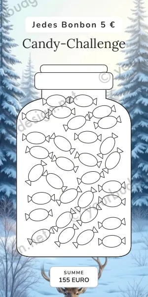 Candy Challenge im Winter Reh Design