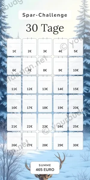30 Tage Challenge im Winter Reh Design