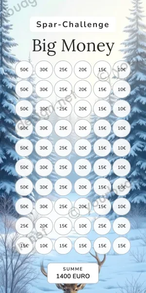 Big Money Challenge im Winter Reh Design
