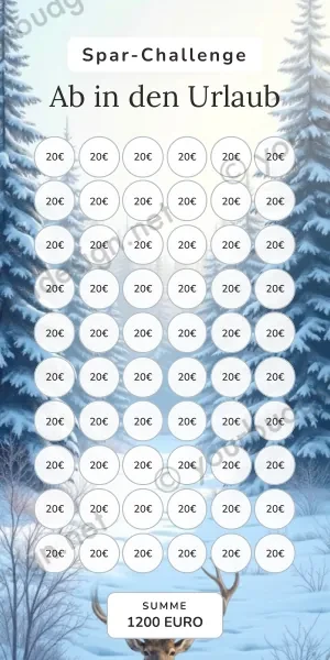 Ab in den Urlaub Challenge im Winter Reh Design