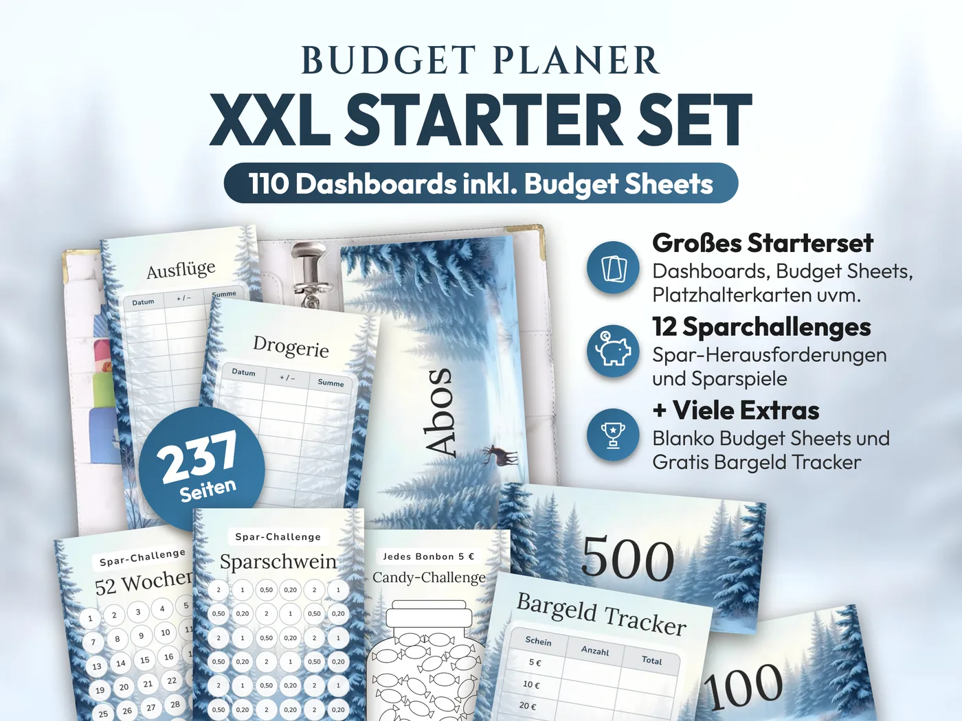 Budget Planer XXL Starter Set: Winter Reh