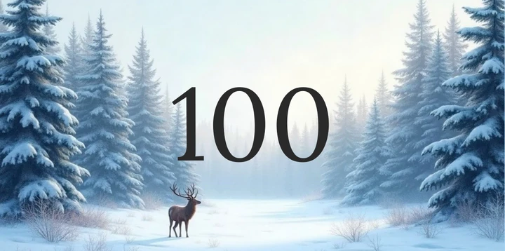 Platzhalterkarte 100 Euro im Winter Reh Design