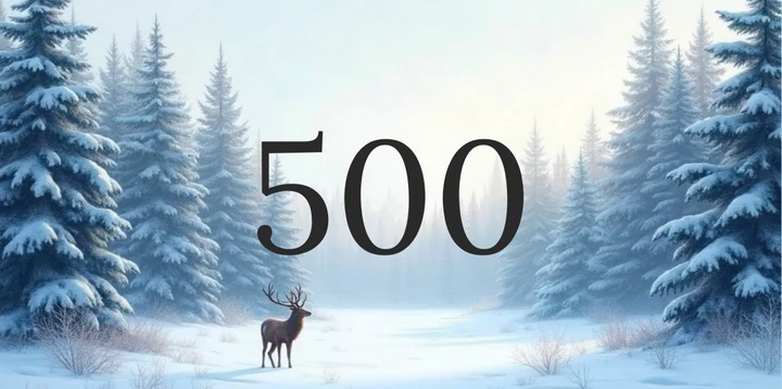 Platzhalterkarte 500 Euro im Winter Reh Design
