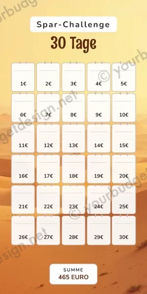 30 Tage Challenge im Wüste Karawane Design