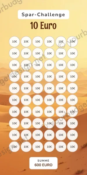 10 Euro Challenge im Wüste Karawane Design